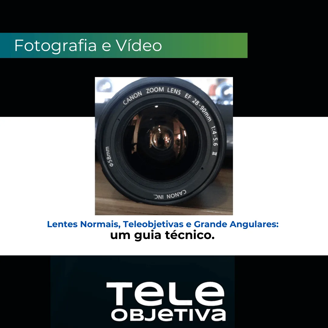 Imagem ilustrativa do artigo: Lentes Normais, Teleobjetivas e Grande Angulares: Guia Técnico para Fotógrafos e Videomakers
